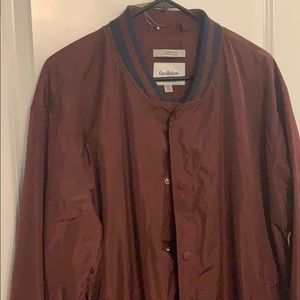 Water resistant varsity jacket